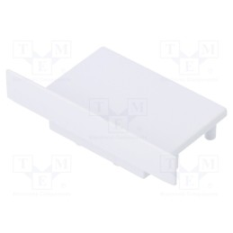 1 set x TOPMET - V4930001 -AS - Cap for LED profiles, white, 2pcs, ABS, VARIO30-07