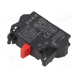 1 pcs x EAO - 45-312.1Z40 - Contact block, 22mm, 45, -25÷70°C, front fixing, Contacts: NC, 10A