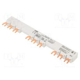 1 pcs x ABB - 1SAM201906R1123 - Busbar, 10mm2, Poles: 3, 690VAC, 250VDC, 6kV, Inom: 65A, fork