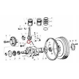 Connecting rod bolt washer c 330 sold in units of 1