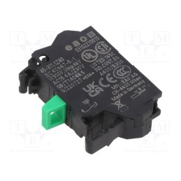 1 pcs x EAO - 45-311.1Z40 - Contact block, 22mm, 45, -25÷70°C, front fixing, Contacts: NO, 10A