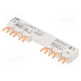 1 pcs x ABB - 1SAM201906R1122 - Busbar, 10mm2, Poles: 3, 690VAC, 250VDC, 6kV, Inom: 65A, fork