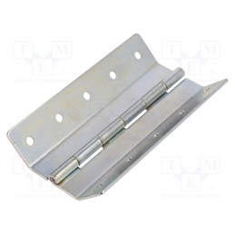 1 pcs x ROZTOCZE - 3.ST124.002 - Hinge, Width: 103.6mm, zinc-plated steel, natural, H: 145mm