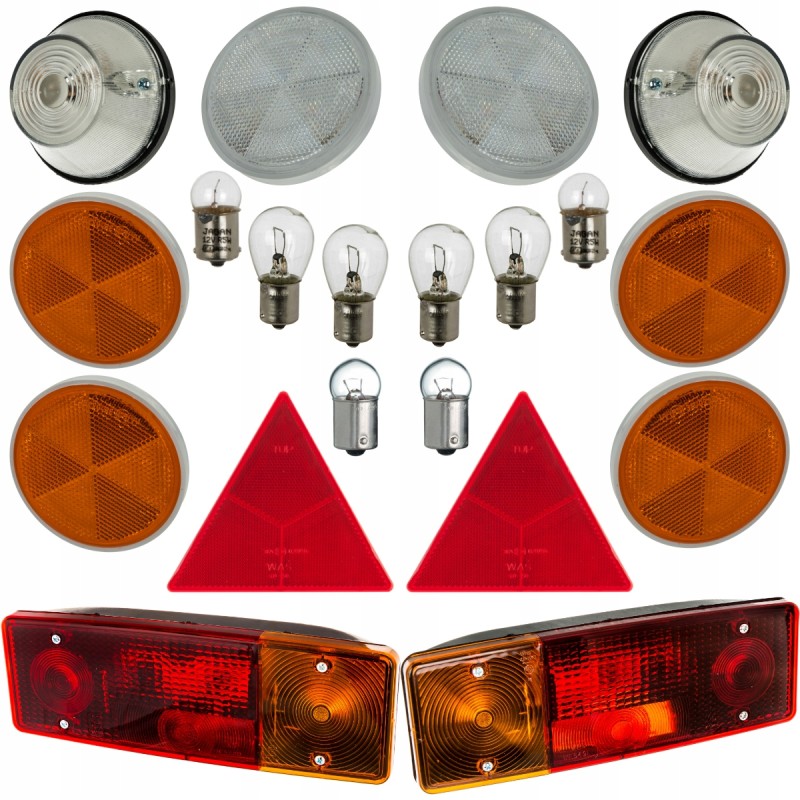 Set of trailer lamps and reflectors d 47 d 50