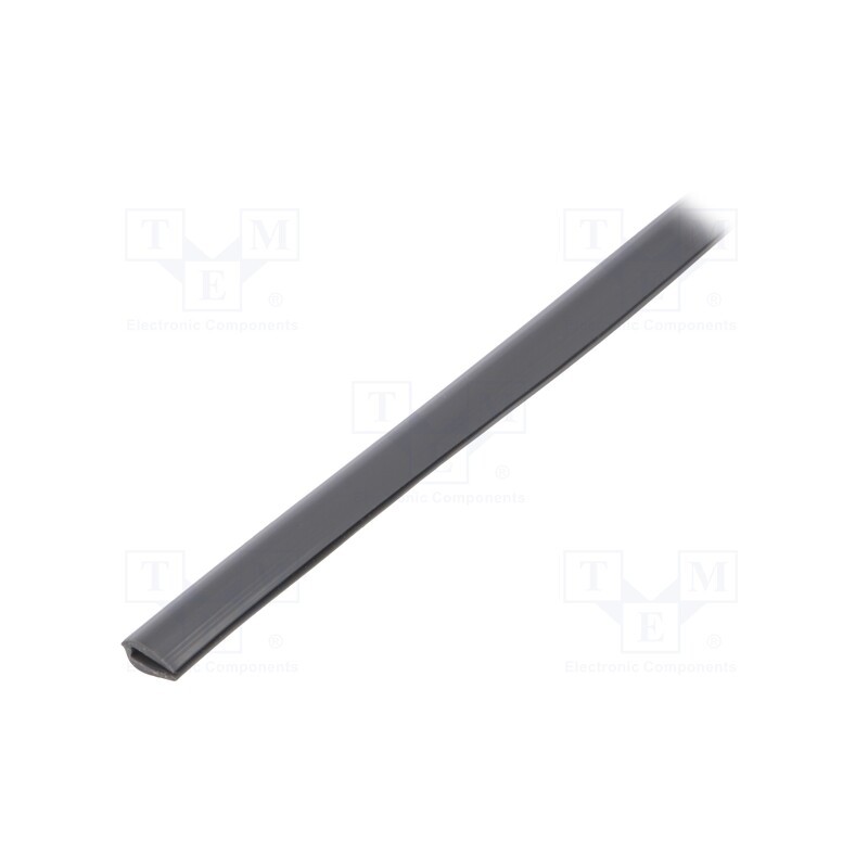 1 rol x KURANT - OKB-1,5 GRAY - Hole and edge shield, PVC, L: 10m, grey, H: 9mm, W: 5mm, -30÷70°C