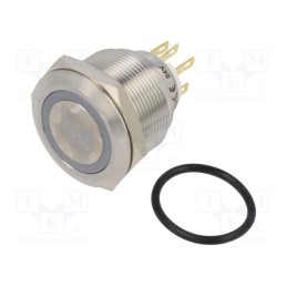 1 pcs x ONPOW - LAS1GQ25-11E/Y/24V/S - Switch: vandal resistant, Pos: 2, SPDT, 3A/220VAC, 5A/24VDC, IP65