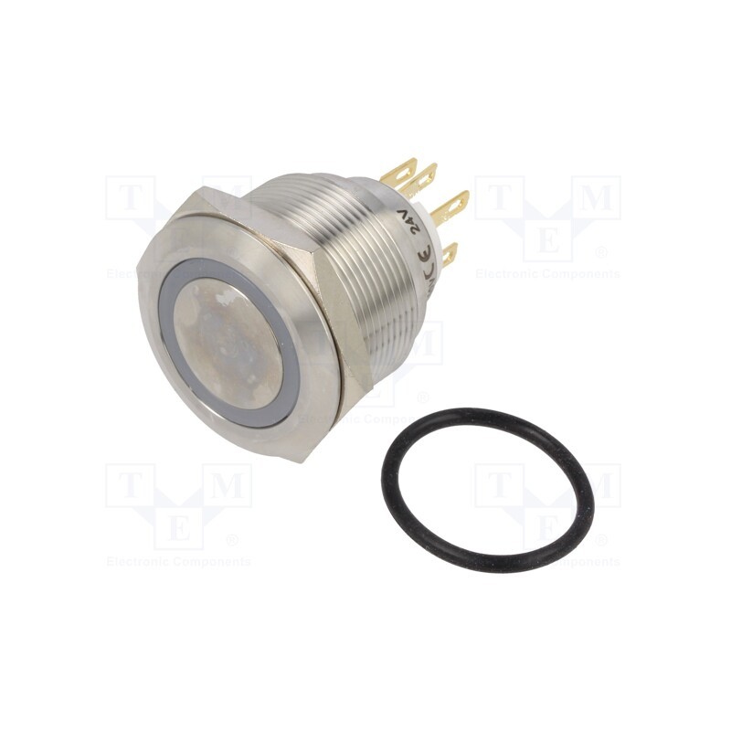 1 pcs x ONPOW - LAS1GQ25-11E/Y/24V/S - Switch: vandal resistant, Pos: 2, SPDT, 3A/220VAC, 5A/24VDC, IP65