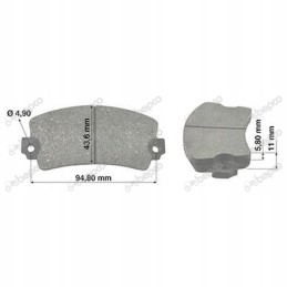 Brake pads 2 pcs merlo 25 7 27 7 30 7 p28 7