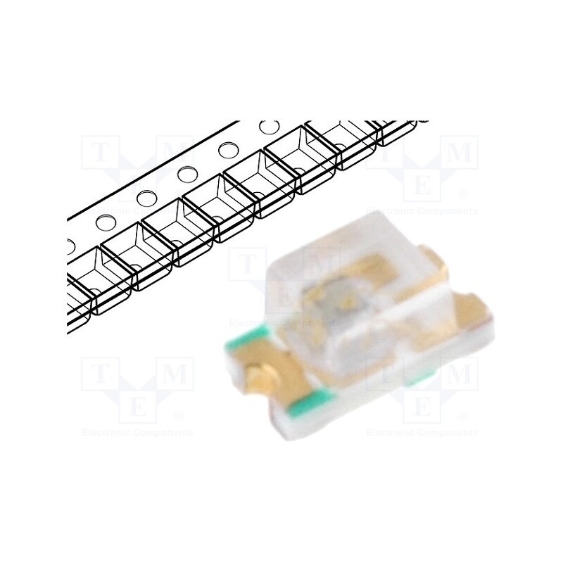 2 pcs x LUCKYLIGHT - LL-S190PGC-G51B - LED, SMD, 0603, green, 95÷145mcd, 1.6x0.8x0.6mm, 140°, 3.5÷4V, 20mA