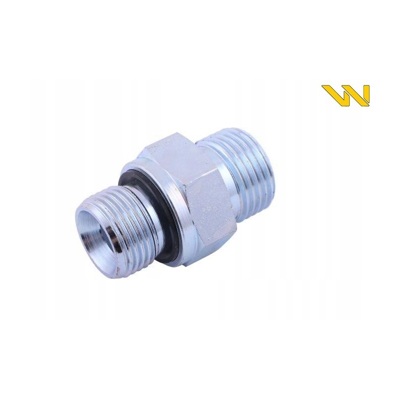 Straight hydraulic connector bb m22x1 5 x 1 2