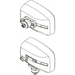 LED headlight 12 24 homologation left