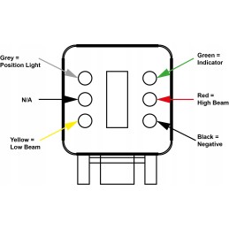 LED headlight 12 24 homologation left