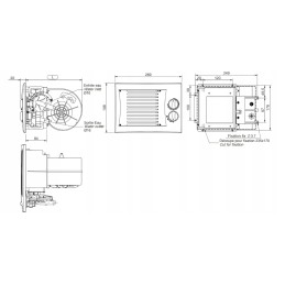 Arizona 600 d16 heater 24v graphite panel