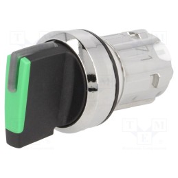 1 pcs x SIEMENS - 3SU1052-2BF40-0AA0 - Switch: rotary, 22mm, Stabl.pos: 2, green, depending on the holder