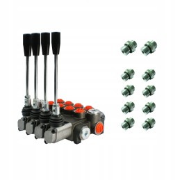 Hydraulic distributor, 4 sections, 40l connections