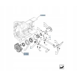 New Holland clutch bearing forks 4985166 5