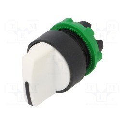 1 pcs x SCHNEIDER ELECTRIC - ZB5AD201 - Switch: rotary, 22mm, Stabl.pos: 2, white, none, IP66, prominent