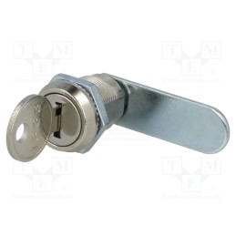 1 pcs x ROZTOCZE - M19W-1333-22-180-02 - Lock, zinc and aluminium alloy, 22mm, Key code: 1333, 180°