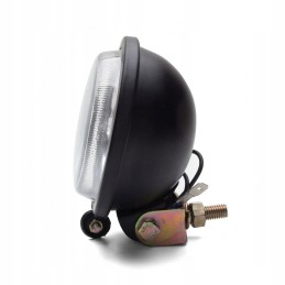 Round metal work light with an H3 bulb