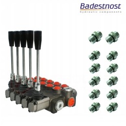 5-section hydraulic distributor, 40l connections