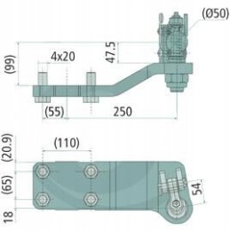 Right rear wheel steering system AL176728 AL176