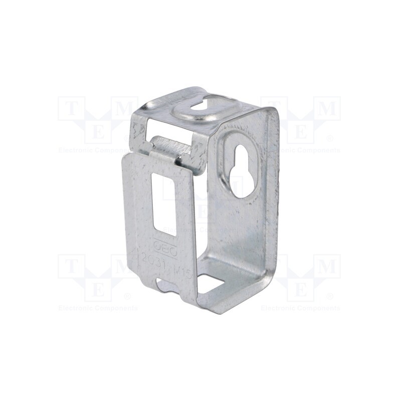 1 pcs x OBO BETTERMANN - 2031 M 15 FS - Holder, Cable P-clips, W: 30mm, steel, L: 33mm, H: 60mm