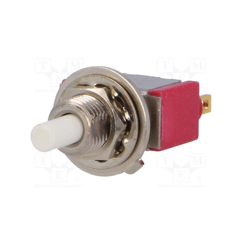 1 pcs x C&K - 8121SHZGE - Switch: push-button, Pos: 2, SPDT, 1A/120VAC, 1A/28VDC, ON-(ON)