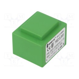 1 pcs x BREVE TUFVASSONS - TEZ2.3/D230/12V TA40 - Transformer: encapsulated, 2.3VA, 230VAC, 12V, 192mA, PCB, IP00