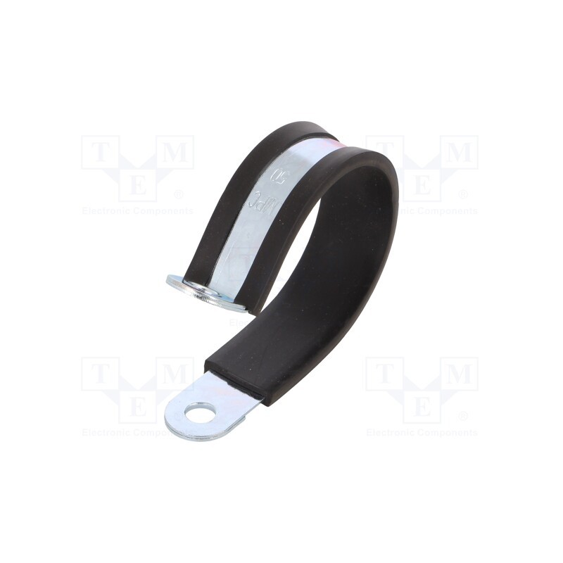 1 pcs x MPC INDUSTRIES - LKD15020 - Fixing clamp, ØBundle : 50mm, W: 20mm, steel, Cover material: EPDM