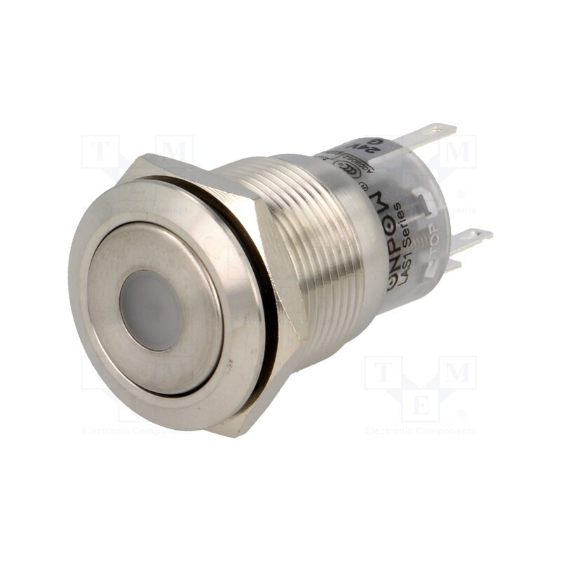 1 pcs x ONPOW - LAS1-AGQ-11ZD/G/24V - Switch: vandal resistant, Pos: 2, SPDT, 0.5A/220VAC, 1A/24VDC, IP67