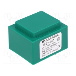 1 pcs x BREVE TUFVASSONS - TEZ4/D230/15V - Transformer: encapsulated, 4VA, 230VAC, 15V, 266.6mA, PCB, IP00