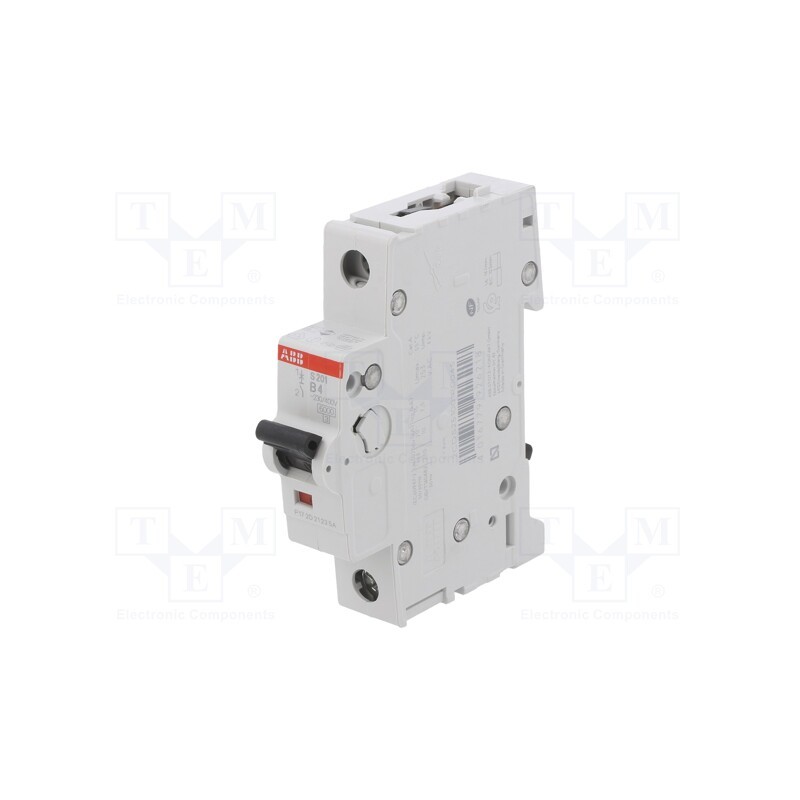 1 pcs x ABB - 2CDS251001R0045 - Circuit breaker, 230/400VAC, Inom: 4A, Poles: 1, Charact: B, 6kA
