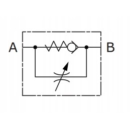 Hydraulic throttling valve in 1 side vrf 3 8 45l