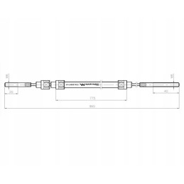 Hitch cable 59117515 Zetor Warynski