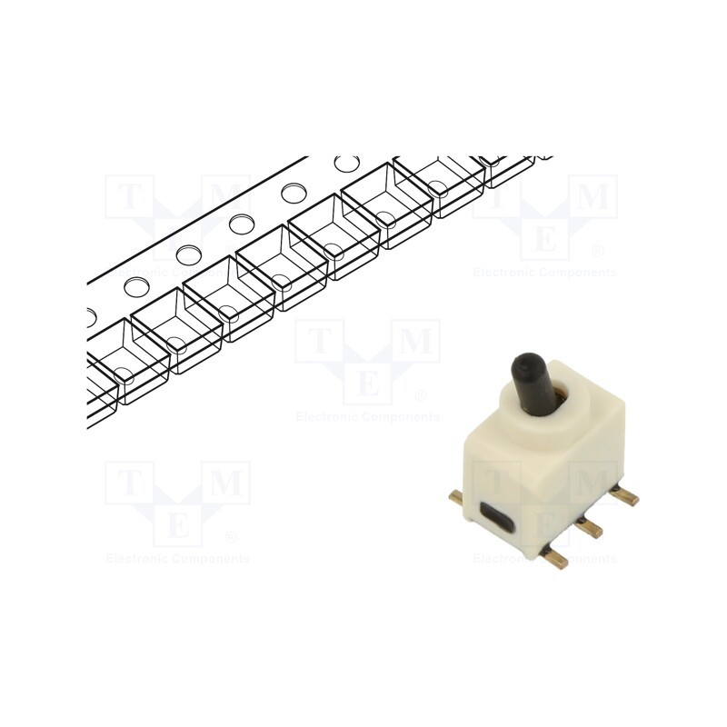 1 pcs x C&K - GT11MSCBE - Switch: toggle, Pos: 2, SPDT, ON-ON, 0.02A/20VAC, 0.02A/20VDC, SMT