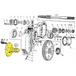 Rear wheel shaft C 330 original Ursus