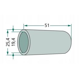Reducing sleeve for the upper connector 25 x 19 x 51mm