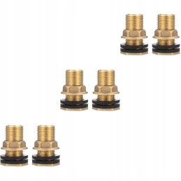 Water tank connector brass bulkhead connector 6 pcs