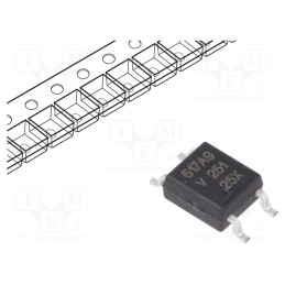 2 pcs x VISHAY - VOM617A-9X001T - Optocoupler, SMD, Ch: 1, OUT: transistor, Uinsul: 3.75kV, Uce: 80V