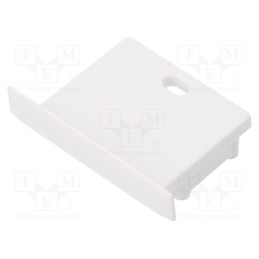 1 pcg x TOPMET - E4990001 - Cap for LED profiles, white, 20pcs, ABS, with hole, SMART-IN20