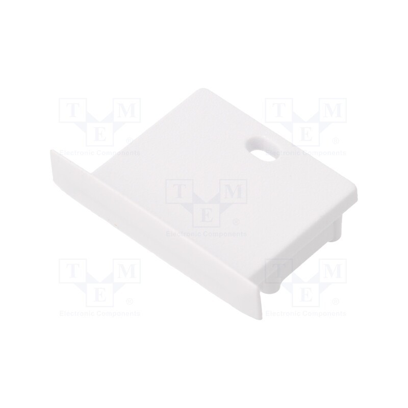 1 pcg x TOPMET - E4990001 - Cap for LED profiles, white, 20pcs, ABS, with hole, SMART-IN20