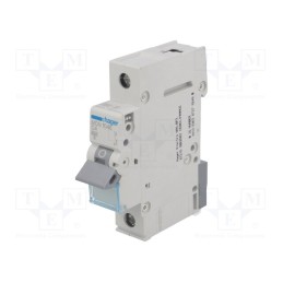 1 pcs x HAGER - MCN104E - Circuit breaker, 230/400VAC, Inom: 4A, Poles: 1, Charact: C, 6kA