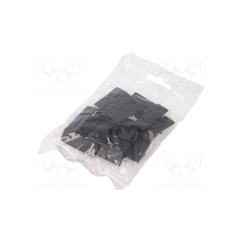 1 pcg x TOPMET - 90100002 - Cap for LED profiles, black, 20pcs, ABS, BACK10