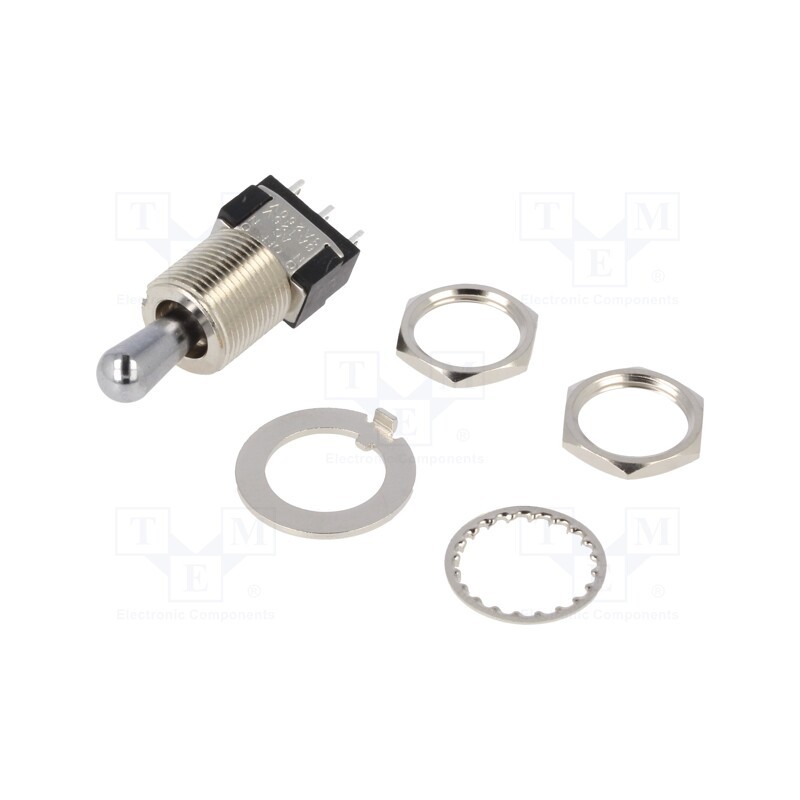1 pcs x KNITTER-SWITCH - MTG 106 E - Switch: toggle, Pos: 3, SPDT, ON-OFF-ON, 6A/125VAC, 6A/6VDC, 20mΩ