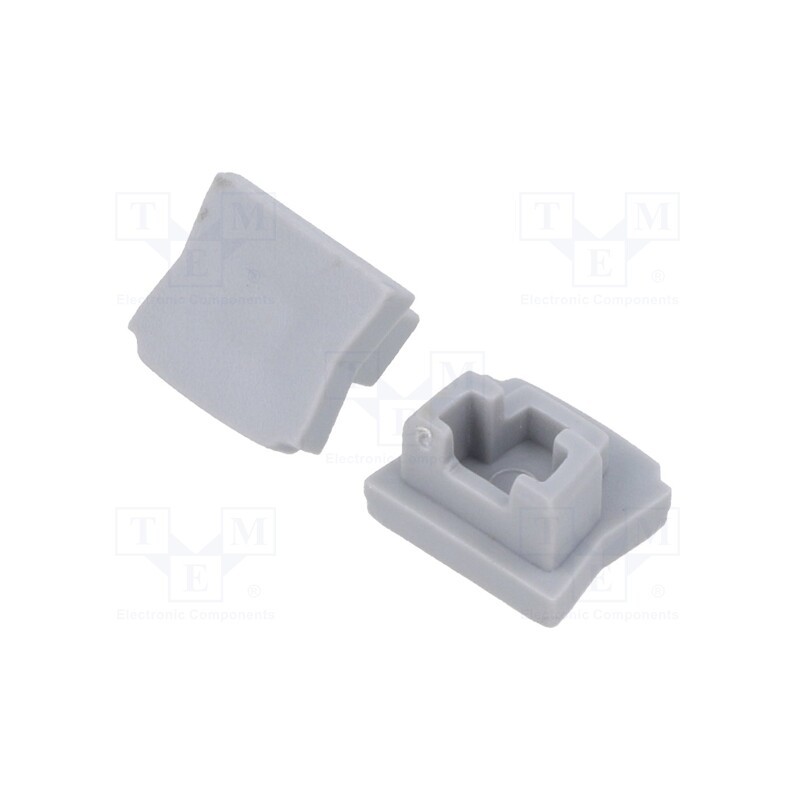 1 pcg x GTV Poland - PA-ZASGLAXMICNK-00 - Cap for LED profiles, silver, 10pcs.