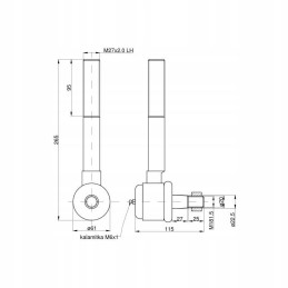 Long left ball joint c 385 with nut 832210