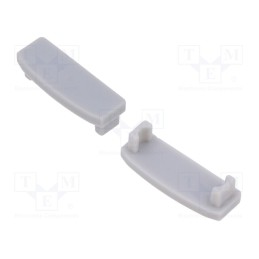 1 pcg x GTV Poland - PA-ZASGLAXNK-00 - Cap for LED profiles, silver, 10pcs.