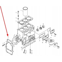 KM385t 01018 flywheel housing gasket