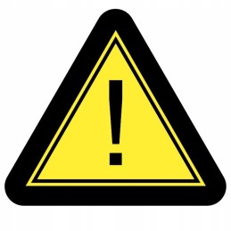Sticker warning general danger sign, 25 cm
