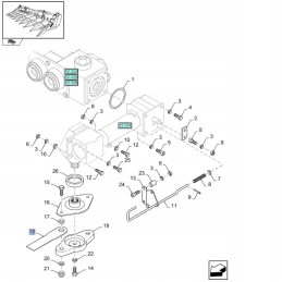 New Holland corn shredder blade sleeve
